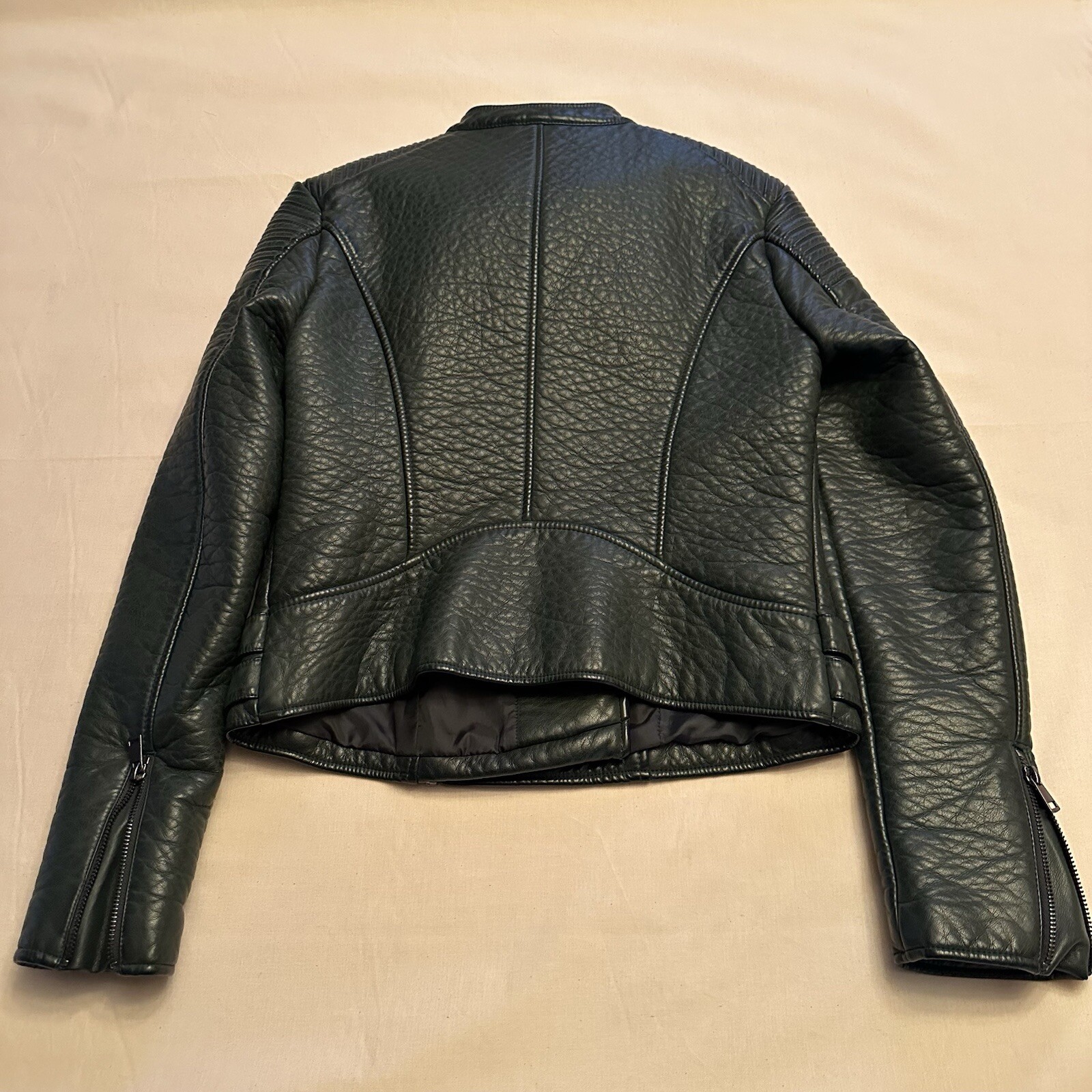 Medium Size Double Breasted Jacket, Dark Green. V… - image 2