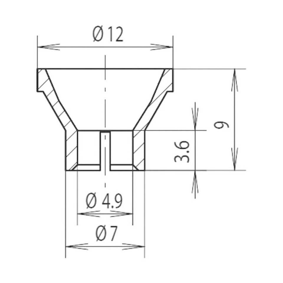 LED Reflektor 12mm für 5mm LEDs als Flutlichtstrahler Scheinwerfer 10 Stück S103 - Bild 2 von 4
