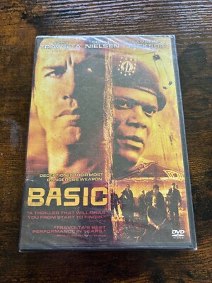 Basic DVD 2003 John Travolta Connie Nielsen Samuel L. Jackson NEW SEALED