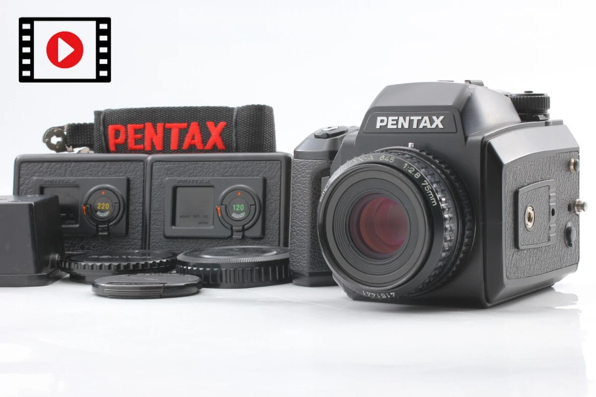 N MINT Strap】 Pentax 645N Film Camera A 75mm F2.8 Lens 120 220