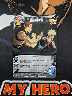 My Hero Academia CCG | x4 Resistance | MHA01 27/180 | 1st Edition | NM