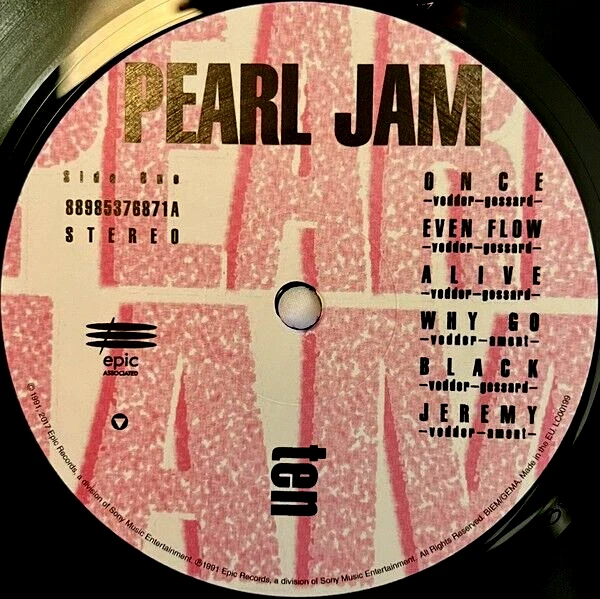 PEARL JAM - TEN - LP VINYL NEW ALBUM - image 4 of 4