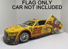 2022 Champion Joey Logano Penske NASCAR 1/24 Champ Flag Display NO Diecast INCLU
