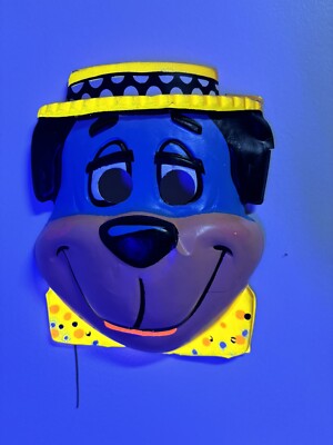 ビンテージマスクマンバンク Huckleberry Hound Collegeville Mask Ben Cooper Black Light Hanna