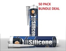 50x Alphachem Cromar High Performance Silicone Sealant Anthracite 310ml EXPIRED