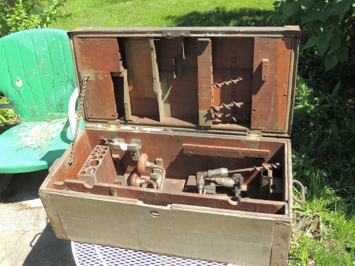 WW 1 Wooden Tool Chest, Army Ordnance Issue CARPENTER TOOLBOX, Chest | eBay