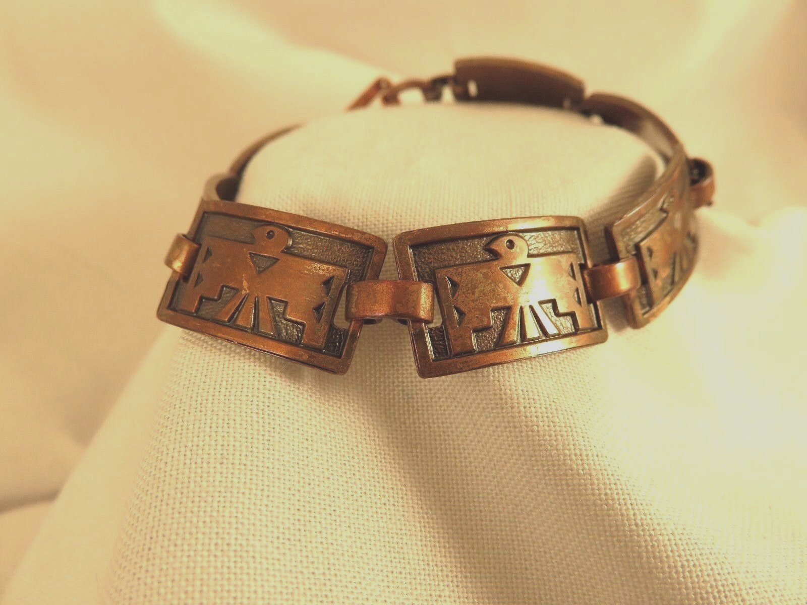 Copper Thunderbird Rectangular Link Bracelet  (62… - image 2