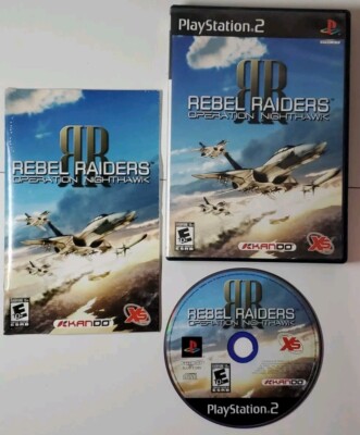 Rebel Raiders Operation Nighthawk - PS2 Playstation 2 - CIB W Manual - Tested