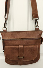 Roots Canada Genuine Leather Bag Satchel Detachable Crossbody Adjustable Strap