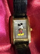 vintage disney mickey mouse rectangular watch MU0849