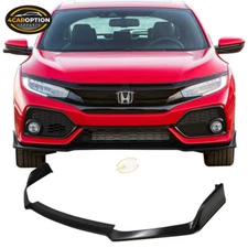 Fits 17-21 Honda Civic Si Hatchback Type R Unpainted Front Bumper Lip Splitter