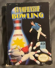 Championship Bowling Nintendo Entertainment System NES Tested Works With W/ Box