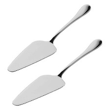 2x Tortenheber Tortenschaufel 23cm lang Edelstahl silber rostfrei mit Messer