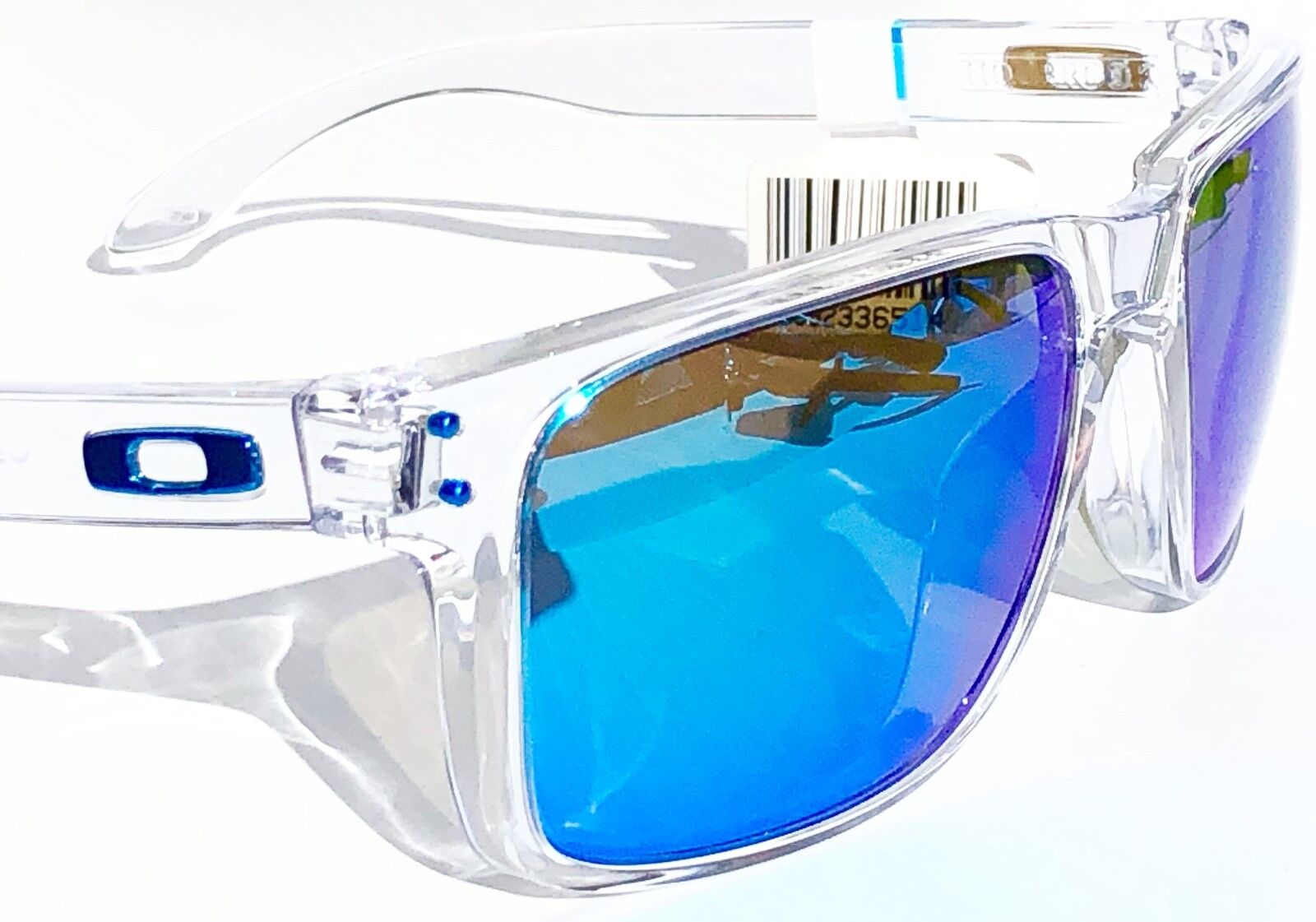 Holbrook™ XL Prizm Sapphire Polarized Lenses, Polished Clear Frame  Sunglasses