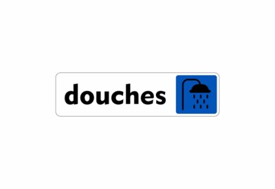 Aufkleber Sticker Klebend Signalisierung Platte Tür Schild Schauer