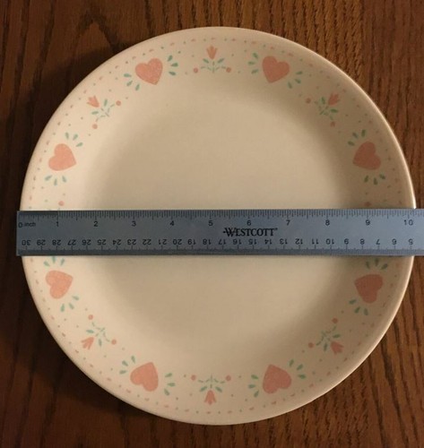 Corelle Forever Yours Dinner Dessert Plate Bowl Platter Mug Pink Heart U Pick - Picture 14 of 21