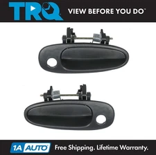 TRQ Black Textured Exterior Outer Outside Door Handle Front Pair Set for Corolla