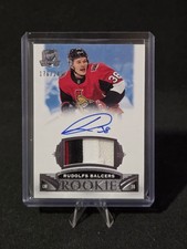 2019-20 UD The Cup /249 Rudolfs Balcers RPA Rookie Patch Auto RC Ottawa Senators
