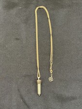 Kendra Scott Jayce Long Necklace Pendant Pyrite Rose Gold Tone Crystal point