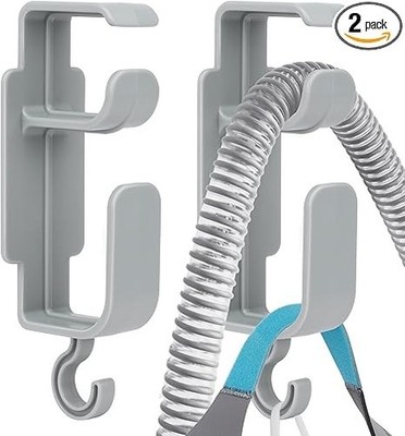 2 Pack CPAP Hose Holder for Bed, CPAP Hose Hanger for Tube & Mask with Anti-Unho