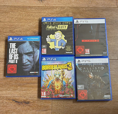 PS4/PS5 Spiele-Bundle: The Last of Us Part II, Fallout 4 GOTY, Uncut