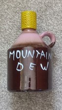 VINTAGE MOUNTAIN DEW MOONSHINE MINIATURE CROCK JUG