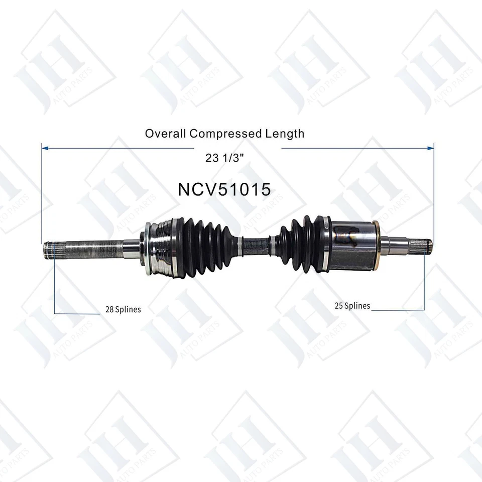 OE Front Left Driver CV Axle Shaft For 1987-93 Dodge Ram 50 Mighty Max 4WD Auto — 第 2/4 张图片