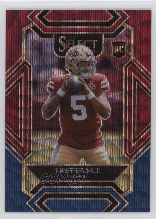 2021 Panini Select Club Level Tri-Color Prizm /149 Trey Lance Rookie RC 1h39