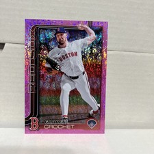2025 Topps Series 2 - Garrett Crochet #419 Pink Sand Glitter Boston Red Sox