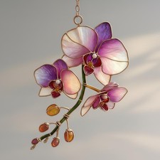 Flower Acrylic Suncatcher   Flower Window Hanging Handmade Gift Decor