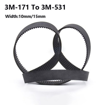 HTD 3M Zahnriemen Geschlossen Riemen Antriebsriemen Closed Belt Breite 10mm/15mm