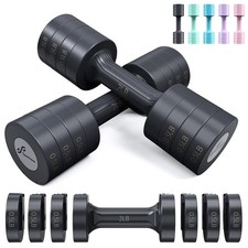 Adjustable Dumbbells Hand Weights Set: 1 Pair 0.9-4.5KG 0.9-2.3KG Fast Adju...