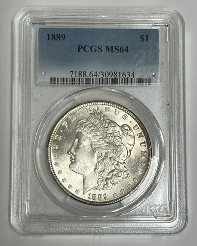 1889 Morgan Silver Dollar Brilliant Uncirculated PCGS MS64