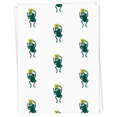 Geschenkpapier/Geschenkanhänger ''Frosch tanzt im Regen'' (GI063245)