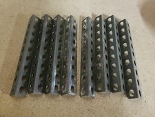 Gilbert Erector Set Part DP 4.5" 8 Hole Steel Angle Girder Lot of 8