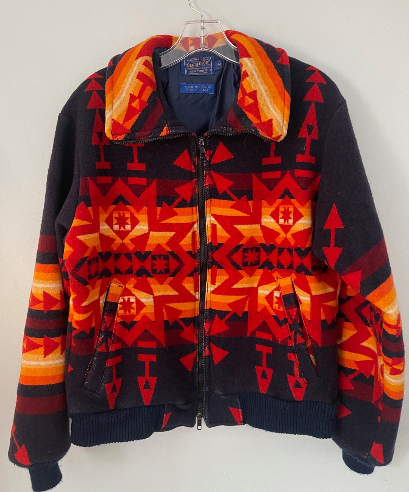 PENDLETON WESTERN INDIAN AZTEC  FRONT  ZIP JACKET… - image 1