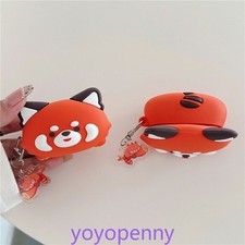 Cute Red Panda Doll Airpods 2 3 4 Silicone Case for AirPods Pro 2 Earphone Cover