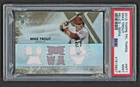 2015 Topps Triple Threads #MT1 MIKE TROUT Relics Sepia #8/27 PSA 9 MINT "RARE"