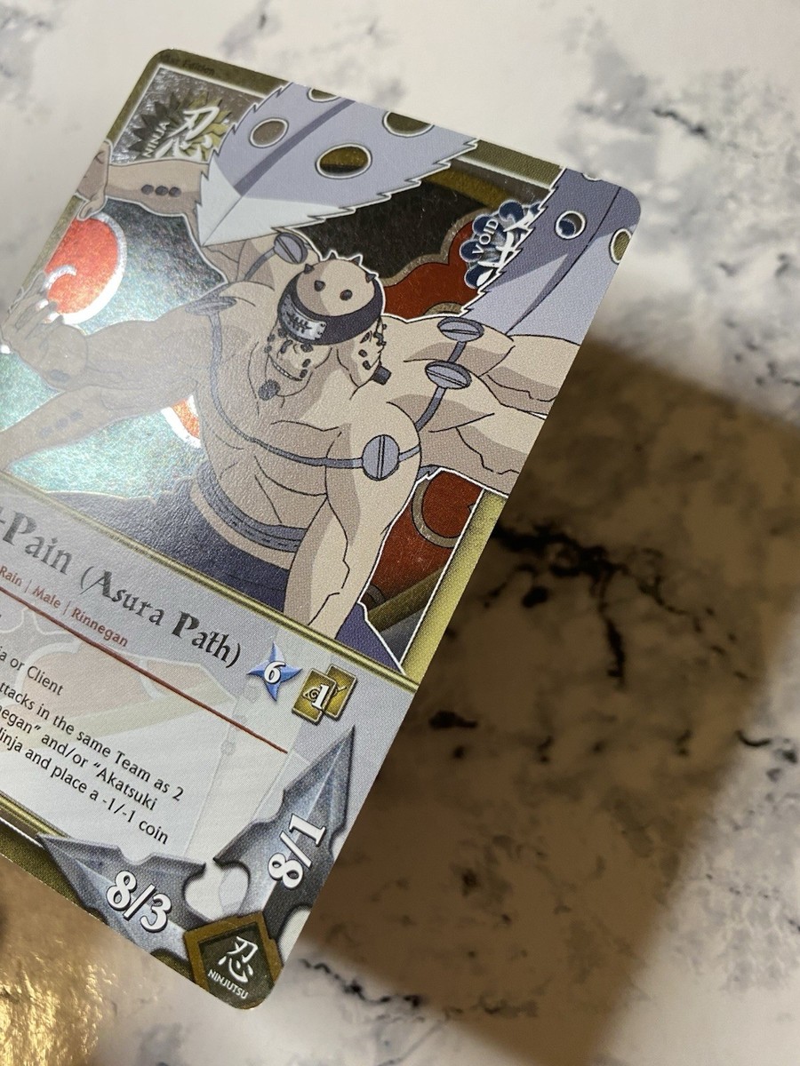 Naruto CCG, Pain (Asura Path) 1334 Holo Foil 11st Edition Invasion