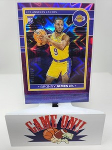 2024-25 Panini Hoops #280 Bronny James Jr. Purple Explosion #d /110 RC Rookie sc