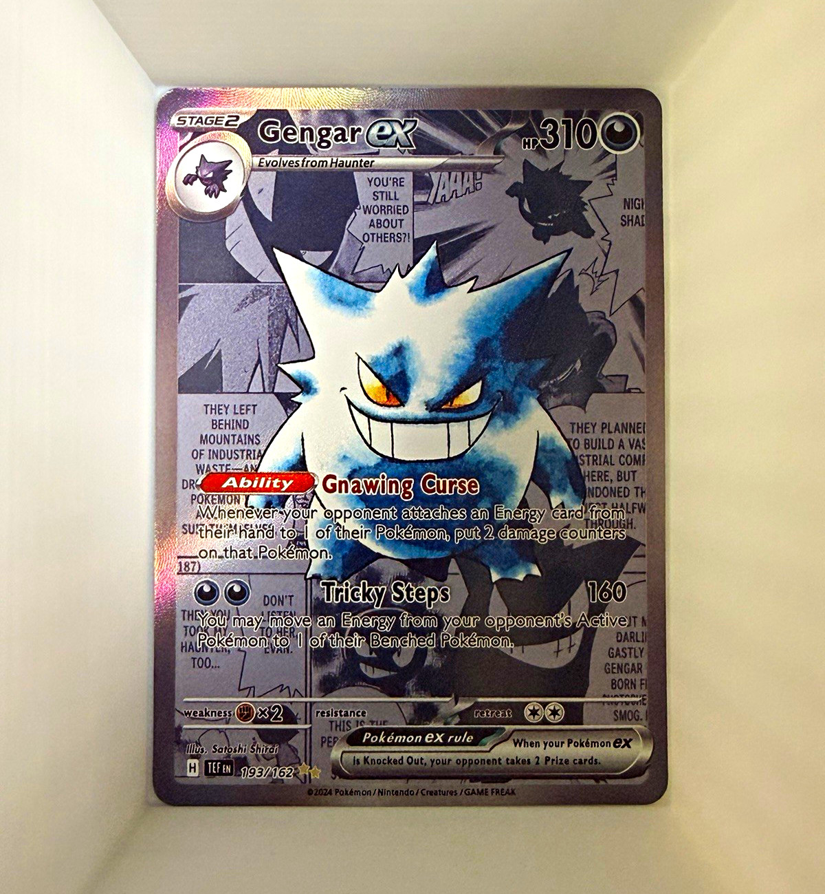 Gengar ex 193/162 SV05 Temporal Forces Full Art Holo EN 310HP Ultra Rare