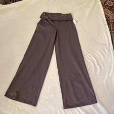 NEW Gilly Hicks Hollister Recharge Fold-Over Waist Wide-Leg Pants Medium Purple