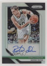 2018-19 Panini Prizm Signatures Silver Prizm Dino Radja #S-DRJ Auto HOF 2ct