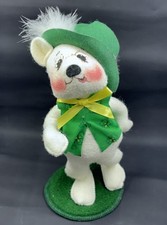 Annalee Mobilitee Dolls 2001 Aengus O Bear 8" Wired Doll MINT St Patricks Irish￼