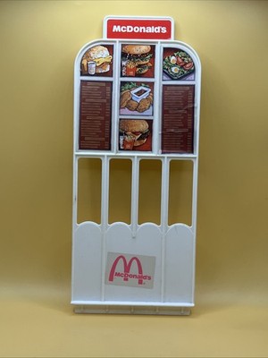 Vintage 1993 Barbie McDonald s Playset Drive Thru Menu Board (NO BASE)