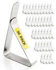36 Pack Tablecloth Clips, Table Cloth Holder, Silver