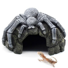 Reptile Rock Cave Hideouts Terrarium Habitat Decor Gecko Tank Accessories for...