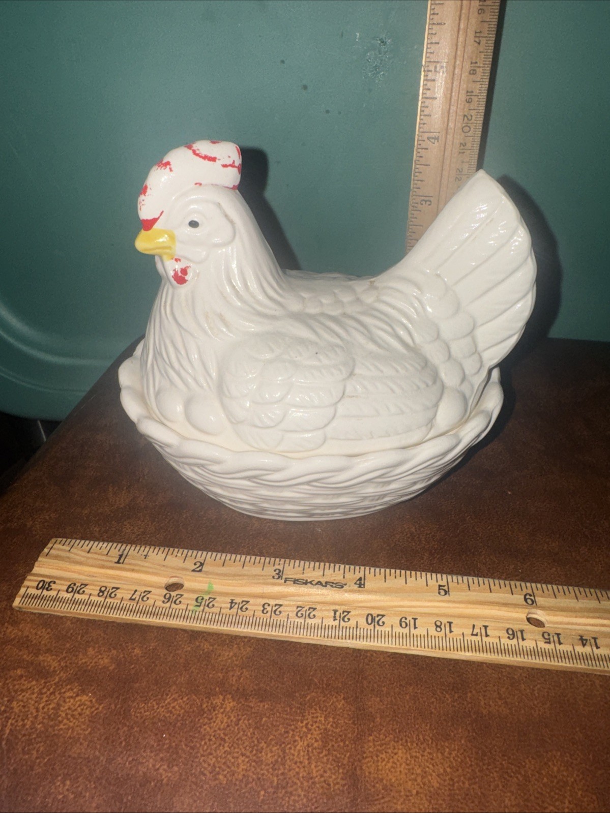 Ceramic Hen A Nest Covered Dish 5.25 Inches Made In Japan