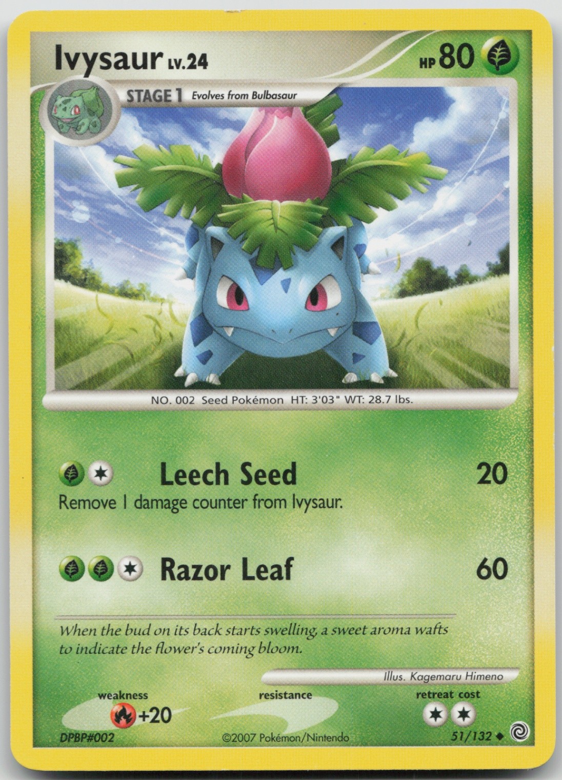 Ivysaur 51/132 Uncommon Secret Wonders LP Normal