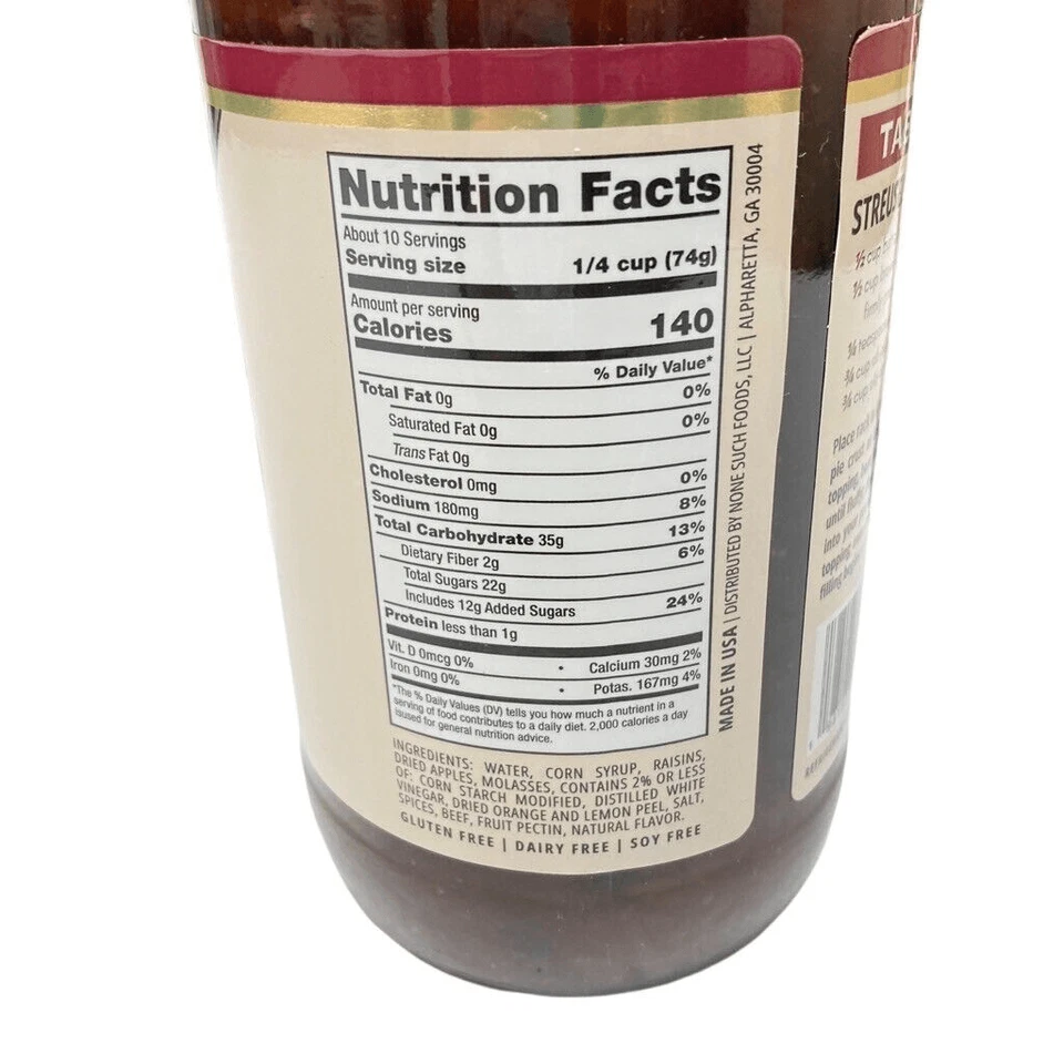 None Tal Relleno de Pastas de Carne Picada CLÁSICO ORIGINAL Pasas Manzanas BB 10/2026 X 3 Foto 3 de 4